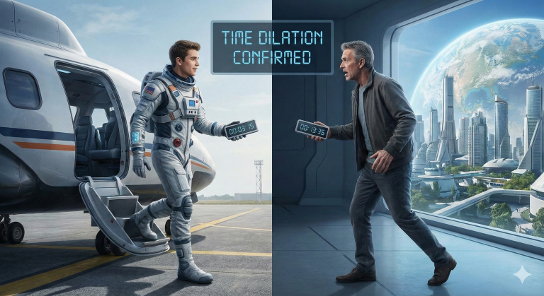 Парадокс близнецов: Иллюзия симметрии и реальность замедления времени